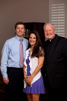 Jason and Victoria Miller with Father Tetlow